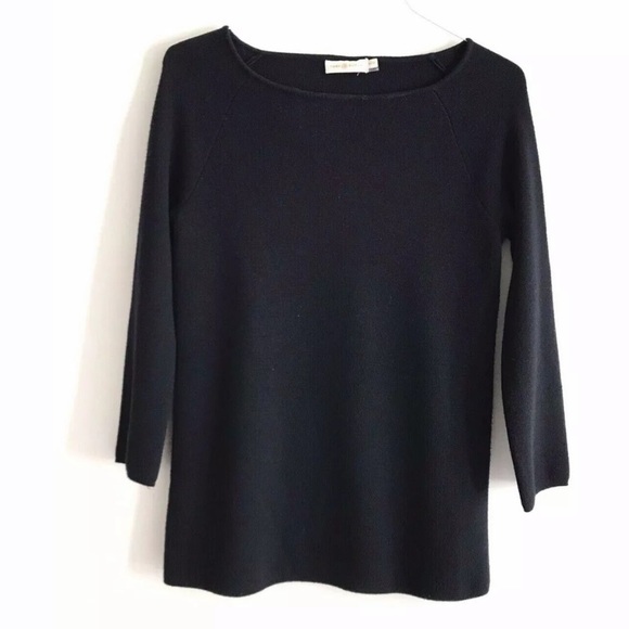 Tory Burch | Rylie Womens Side Zip Wool Sweater - Picture 1 of 10